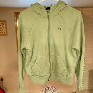 Under Armour Light Green Hoodie with Zip